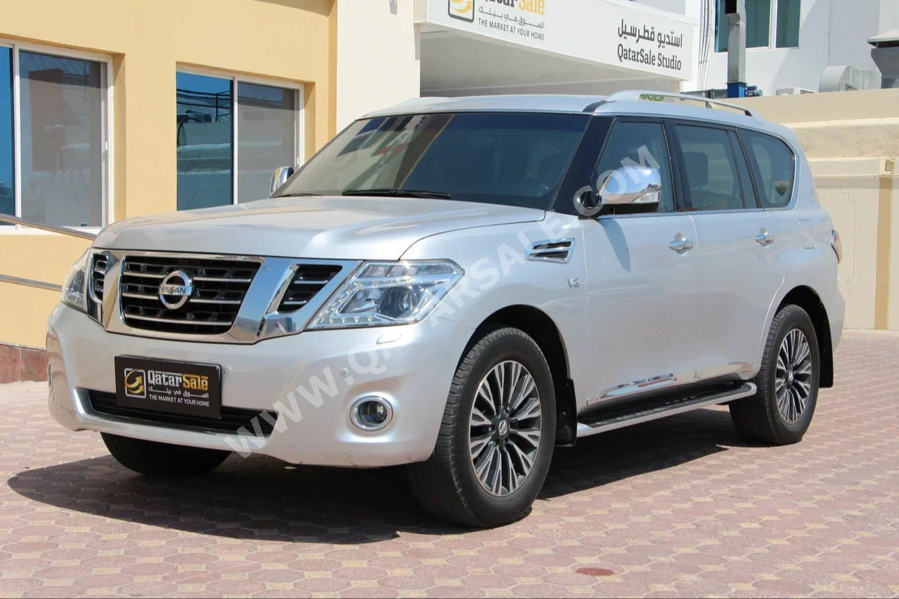 Nissan  Patrol  Titanium  2017  Automatic  139,000 Km  8 Cylinder  Four Wheel Drive (4WD)  SUV  Silver