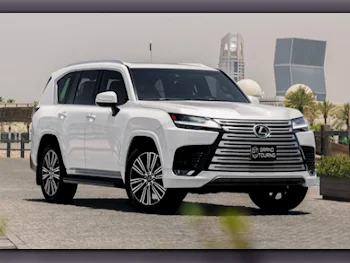 Lexus  LX  600 Luxury  2022  Automatic  75,000 Km  6 Cylinder  Four Wheel Drive (4WD)  SUV  White  With Warranty