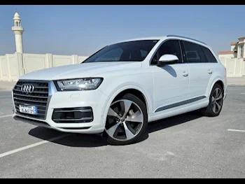 Audi  Q7  45 TFSI Quattro  2018  Automatic  149,000 Km  6 Cylinder  All Wheel Drive (AWD)  SUV  White  With Warranty