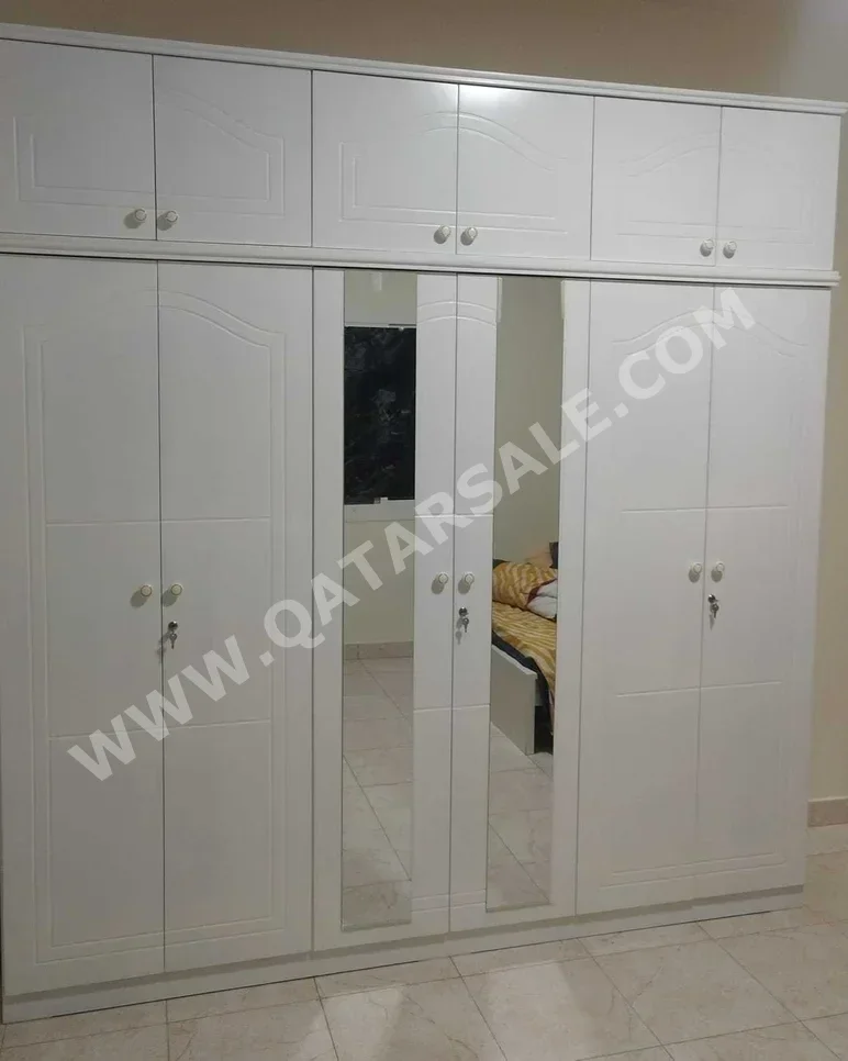 Wardrobes & Dressers Doha Furniture White Qatar 2022 Normal Door 3
