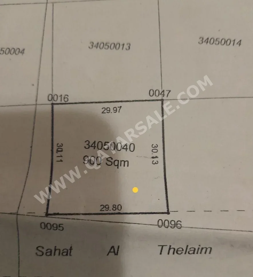 اراضي للبيع في الدوحة  - مدينة خليفة الشمالية  -المساحة 900 متر مربع