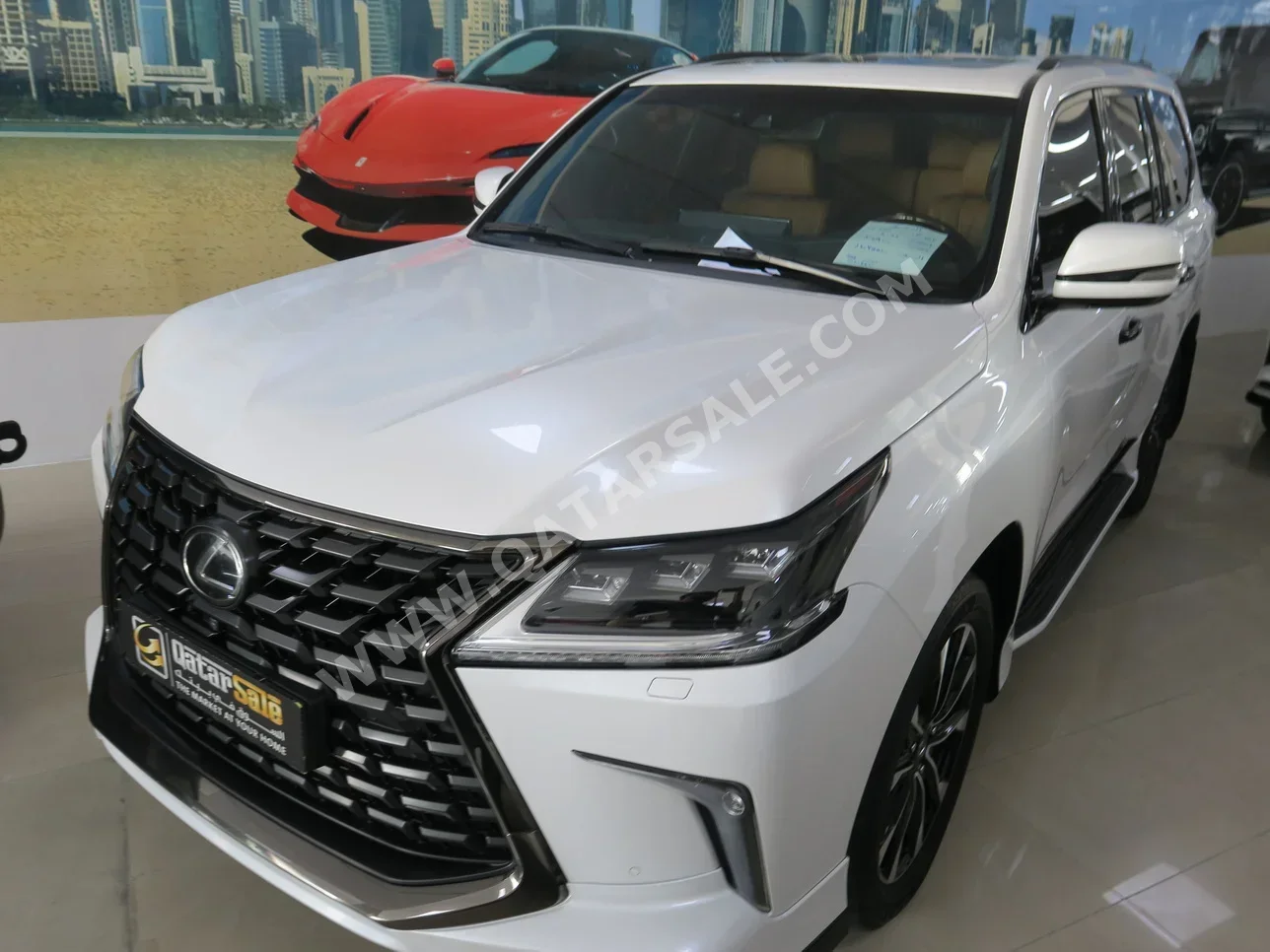 Lexus  LX  570 S Black Edition  2021  Automatic  49,000 Km  8 Cylinder  Four Wheel Drive (4WD)  SUV  White