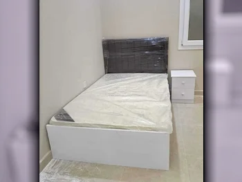 Beds - Single  - Gray  - Mattress Included  - With Bedside Table