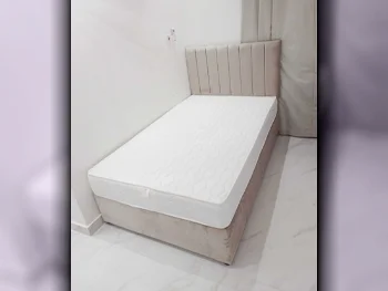 Beds - Single  - Yellow  - Mattress Included  - With Bedside Table