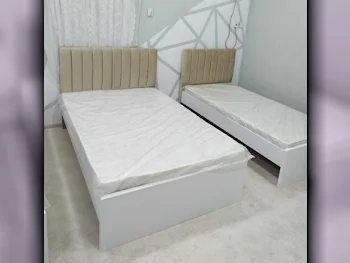 Beds - Single  - Yellow  - Mattress Included  - With Bedside Table