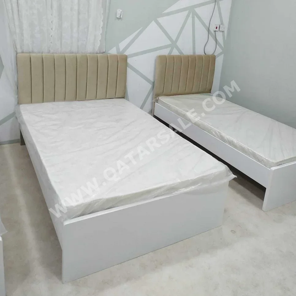 Beds - Single  - Yellow  - Mattress Included  - With Bedside Table