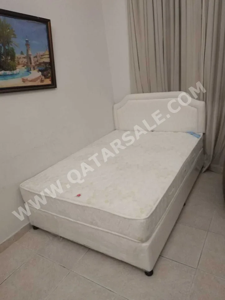 Beds - Single  - Yellow  - Mattress Included  - With Bedside Table