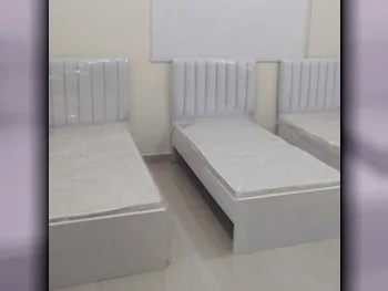 Beds - Single  - White  - Mattress Included  - With Bedside Table