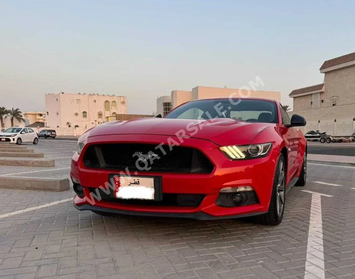 Ford  Mustang  GT  2016  Automatic  64,000 Km  8 Cylinder  Rear Wheel Drive (RWD)  Coupe / Sport  Red