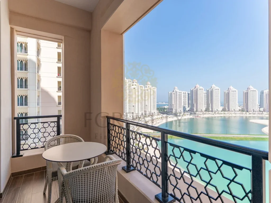 1 Bedrooms  Apartment  For Rent  in Doha -  The Pearl  Fully Furnished