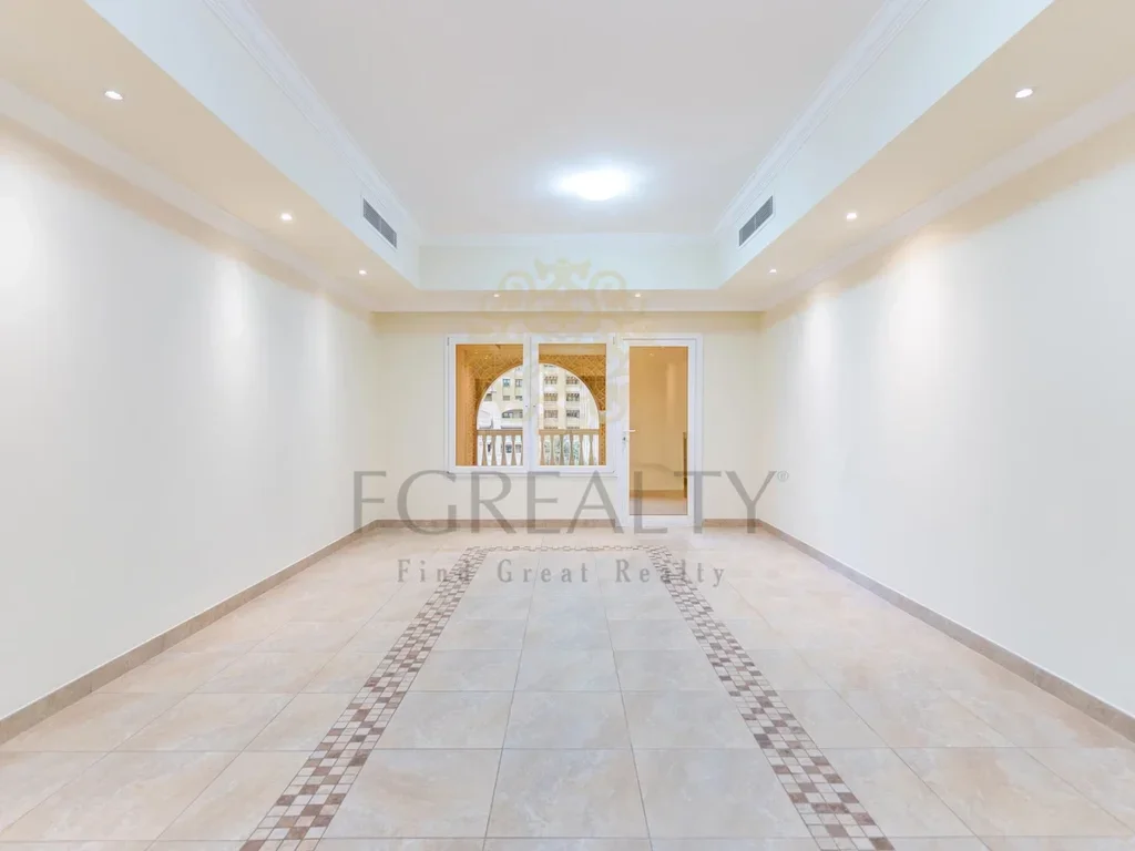 1 Bedrooms  Apartment  For Rent  in Doha -  The Pearl  Not Furnished