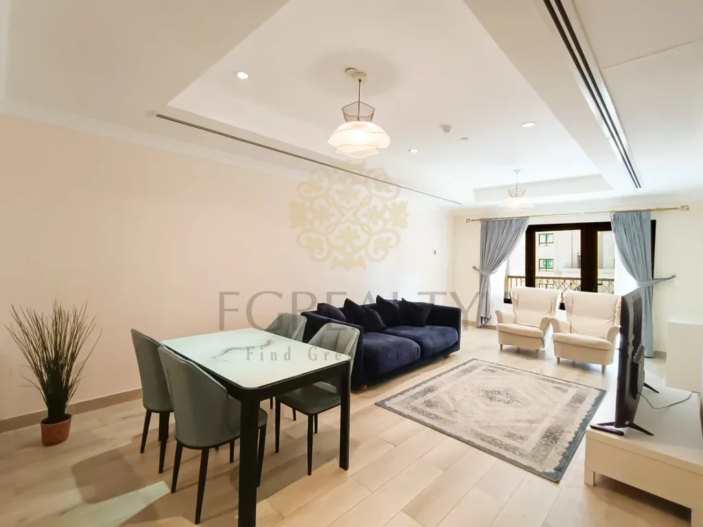 1 Bedrooms  Apartment  For Rent  in Doha -  The Pearl  Fully Furnished