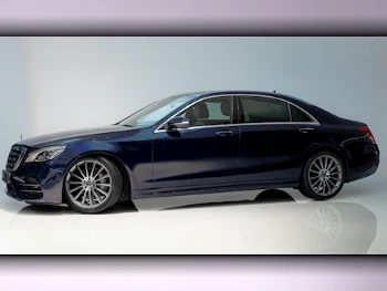 Mercedes-Benz  S-Class  450  2018  Automatic  11٬000 Km  6 Cylinder  Rear Wheel Drive (RWD)  Sedan  Blue