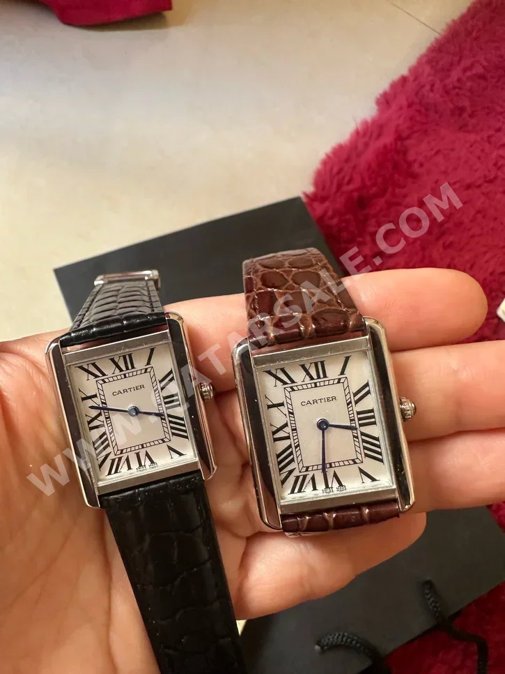 Watches - Cartier  - Quartz Watch  - Black  - Men Watches