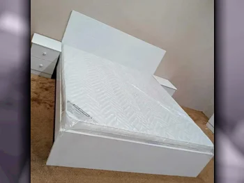 Beds - Lifestyle  - King  - White  - Mattress Included  - With Bedside Table