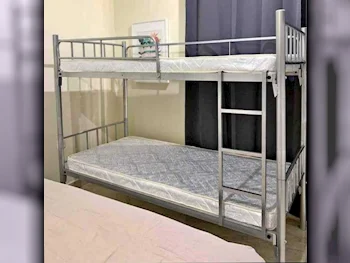 Beds - Lifestyle  - Single  - Gray  - Mattress Included