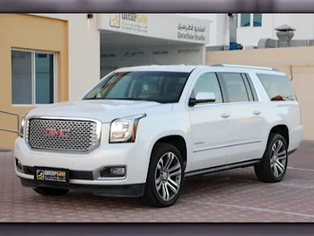 GMC  Yukon  Denali XL  2017  Automatic  43,000 Km  8 Cylinder  Four Wheel Drive (4WD)  SUV  White