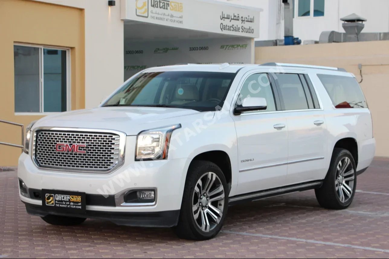 GMC  Yukon  Denali XL  2017  Automatic  43,000 Km  8 Cylinder  Four Wheel Drive (4WD)  SUV  White