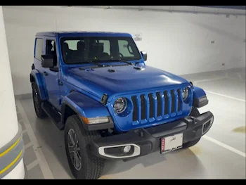 Jeep  Wrangler  Sahara  2023  Automatic  5,800 Km  6 Cylinder  Four Wheel Drive (4WD)  SUV  Blue  With Warranty