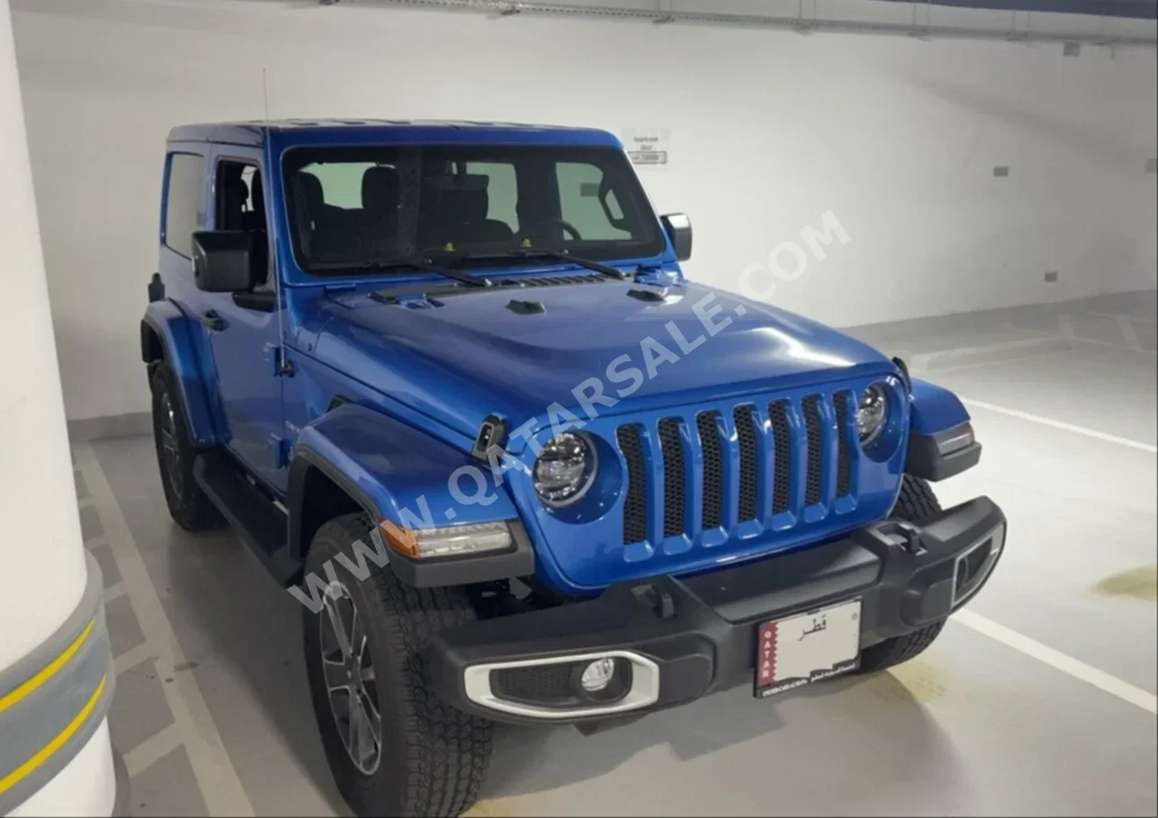 Jeep  Wrangler  Sahara  2023  Automatic  5,800 Km  6 Cylinder  Four Wheel Drive (4WD)  SUV  Blue  With Warranty