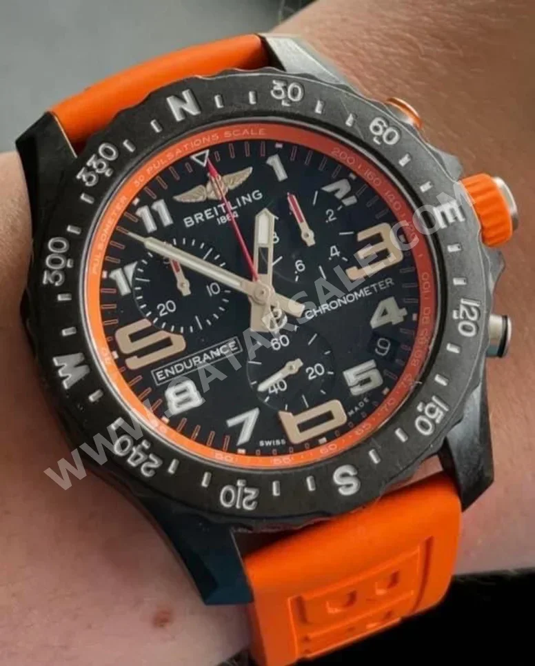 Watches - Breitling  - Quartz Watch  - Orange  - Men Watches