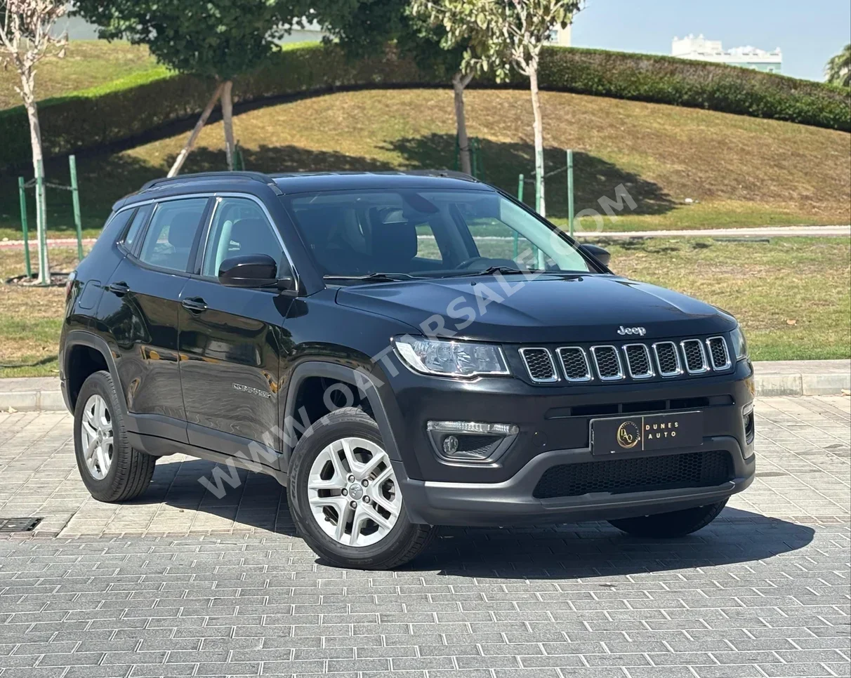 Jeep  Compass  longitude  2021  Automatic  60,000 Km  4 Cylinder  Four Wheel Drive (4WD)  SUV  Black  With Warranty