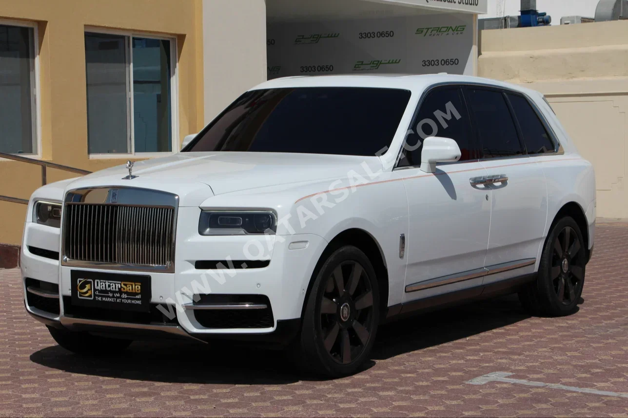 Rolls-Royce  Cullinan  2020  Automatic  33,200 Km  12 Cylinder  Four Wheel Drive (4WD)  SUV  White  With Warranty