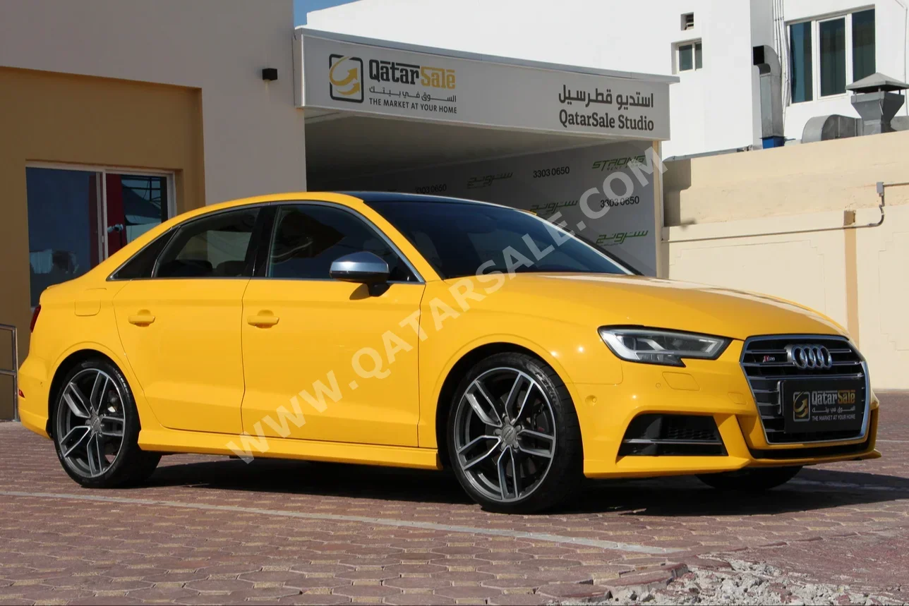 Audi  S  3  2017  Automatic  71,000 Km  4 Cylinder  All Wheel Drive (AWD)  Sedan  Yellow  With Warranty