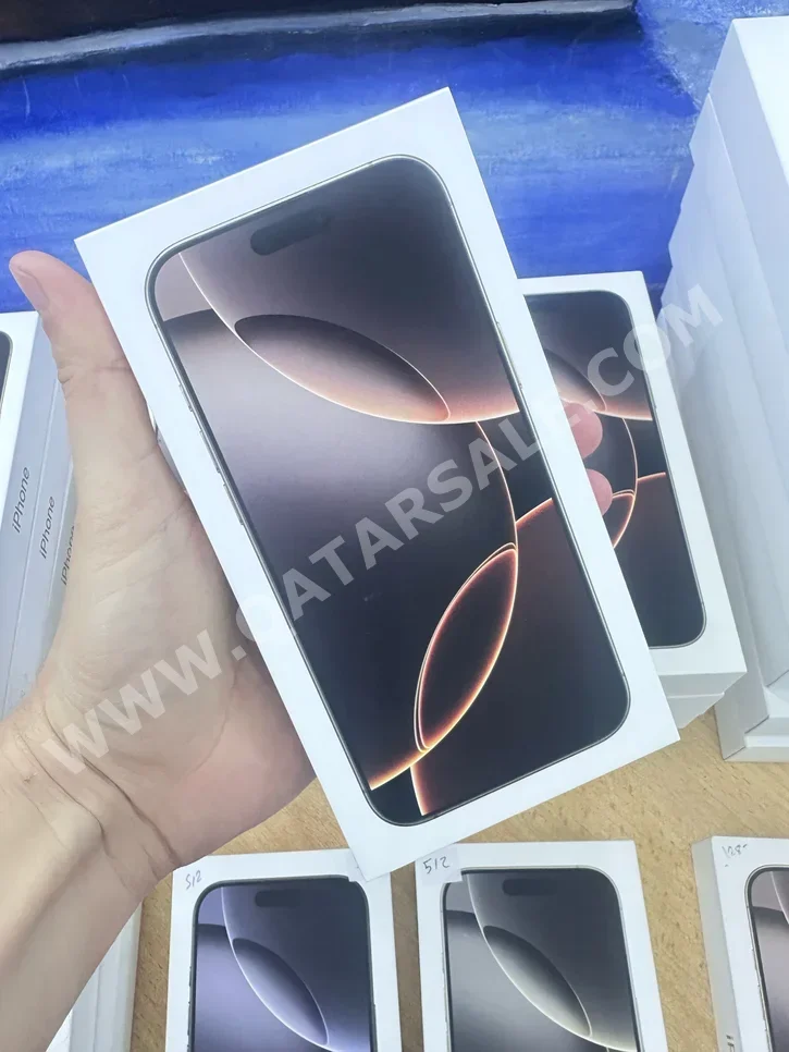 ابل  - ايفون 16  - برو ماكس  - ذهبي  - 256 جيجابايت  - تحت الضمان