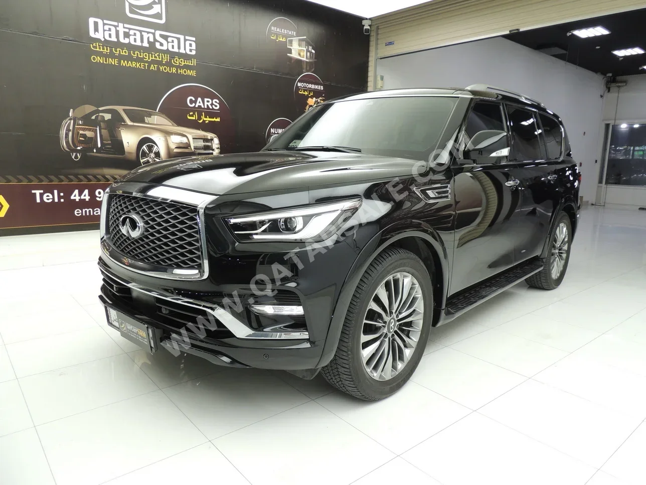 Infiniti  QX  80  2021  Automatic  18٬000 Km  6 Cylinder  Four Wheel Drive (4WD)  SUV  Black  With Warranty