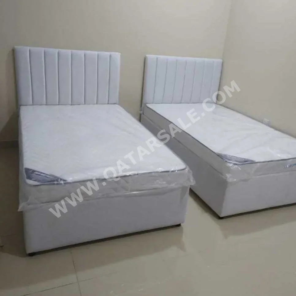 Beds - Lifestyle  - Single  - White  - Mattress Included  - With Bedside Table