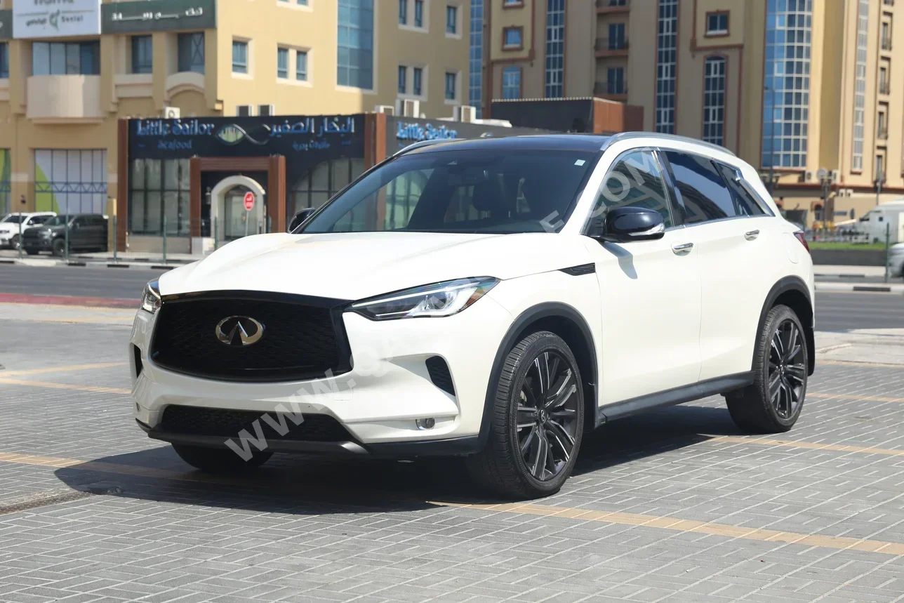 Infiniti  QX  50  2022  Automatic  23,000 Km  4 Cylinder  All Wheel Drive (AWD)  SUV  White