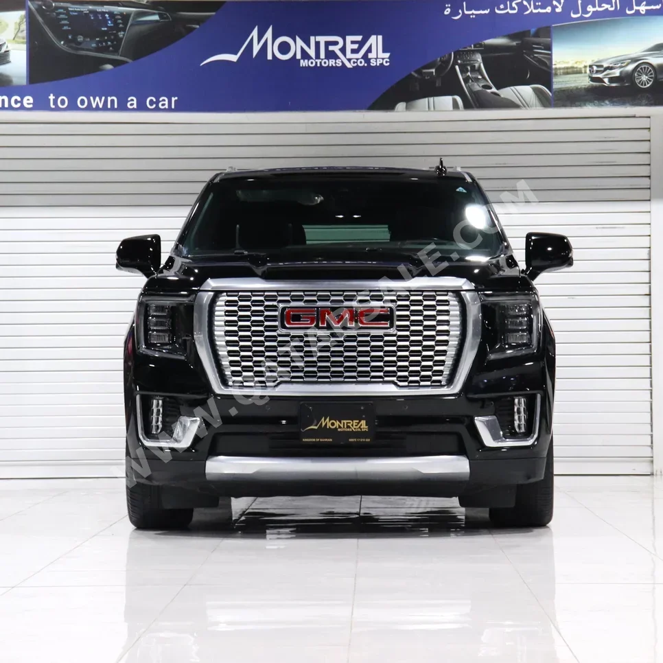 GMC  Yukon  XL  2022  Automatic  34٬000 Km  8 Cylinder  Four Wheel Drive (4WD)  SUV  Black  With Warranty