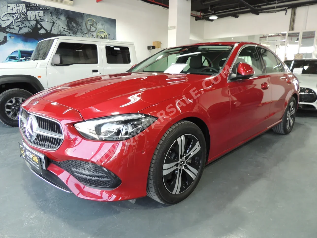 Mercedes-Benz  C-Class  180  2024  Automatic  500 Km  4 Cylinder  Rear Wheel Drive (RWD)  Sedan  Red  With Warranty