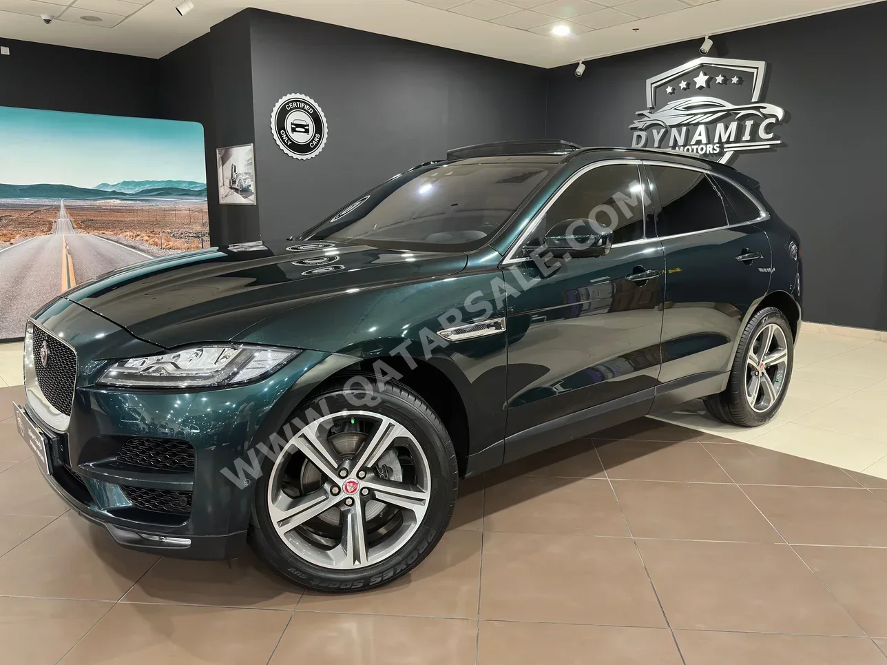 Jaguar  F-Pace  2018  Automatic  93,000 Km  6 Cylinder  Four Wheel Drive (4WD)  SUV  Green