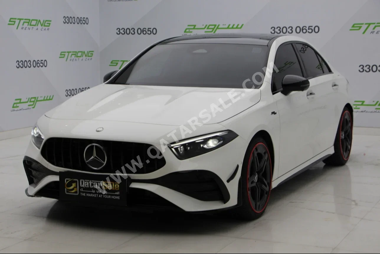 Mercedes-Benz  A-Class  35 AMG  2024  Automatic  14,000 Km  4 Cylinder  Rear Wheel Drive (RWD)  Sedan  White  With Warranty