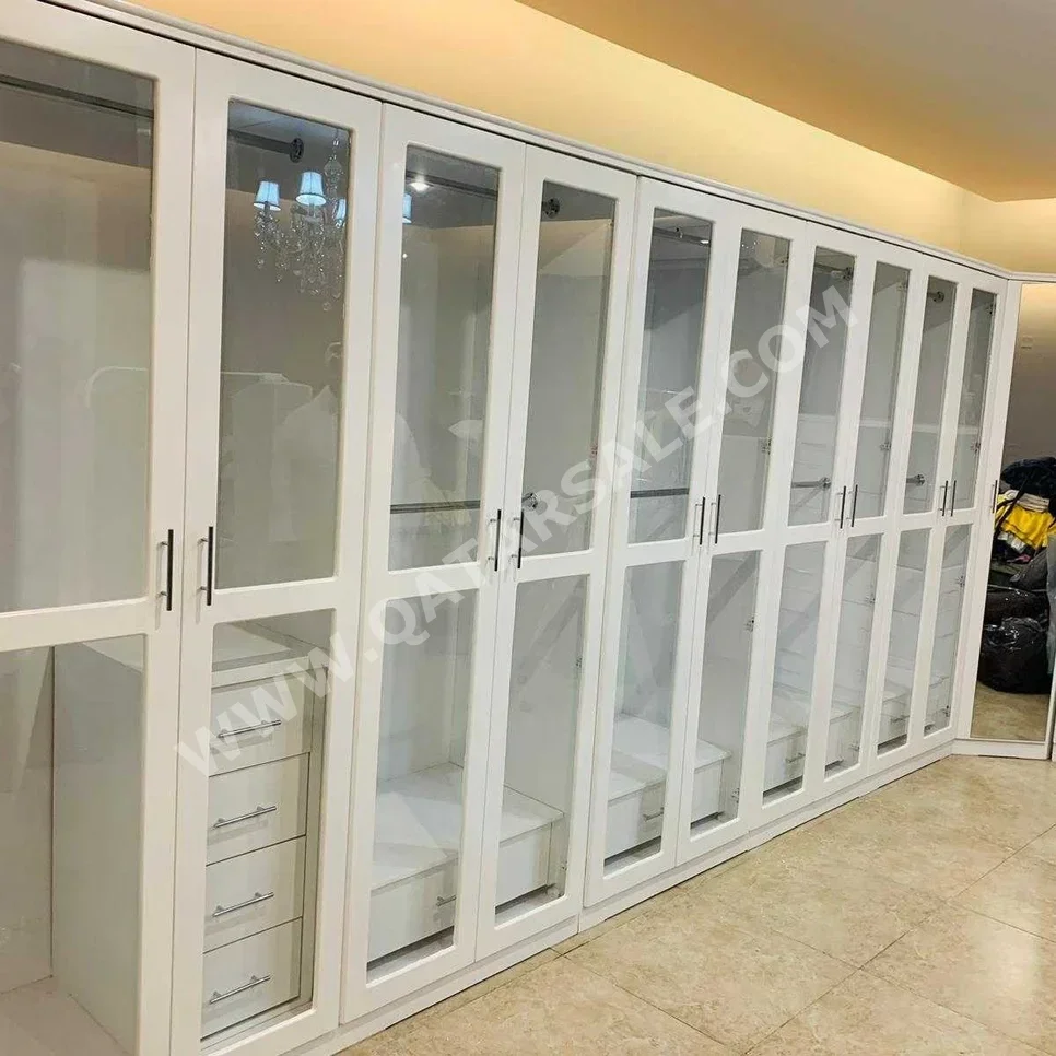 Wardrobes & Dressers Doha Furniture White Qatar 2022 Normal Door 3