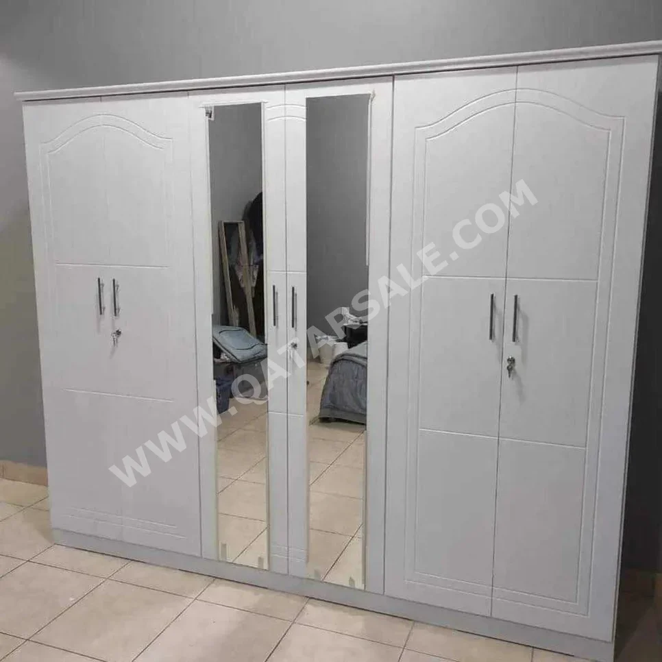 Wardrobes & Dressers Doha Furniture White Qatar 2022 Normal Door 3