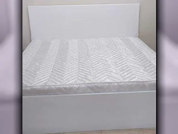 Beds - King  - White  - Mattress Included  - With Bedside Table