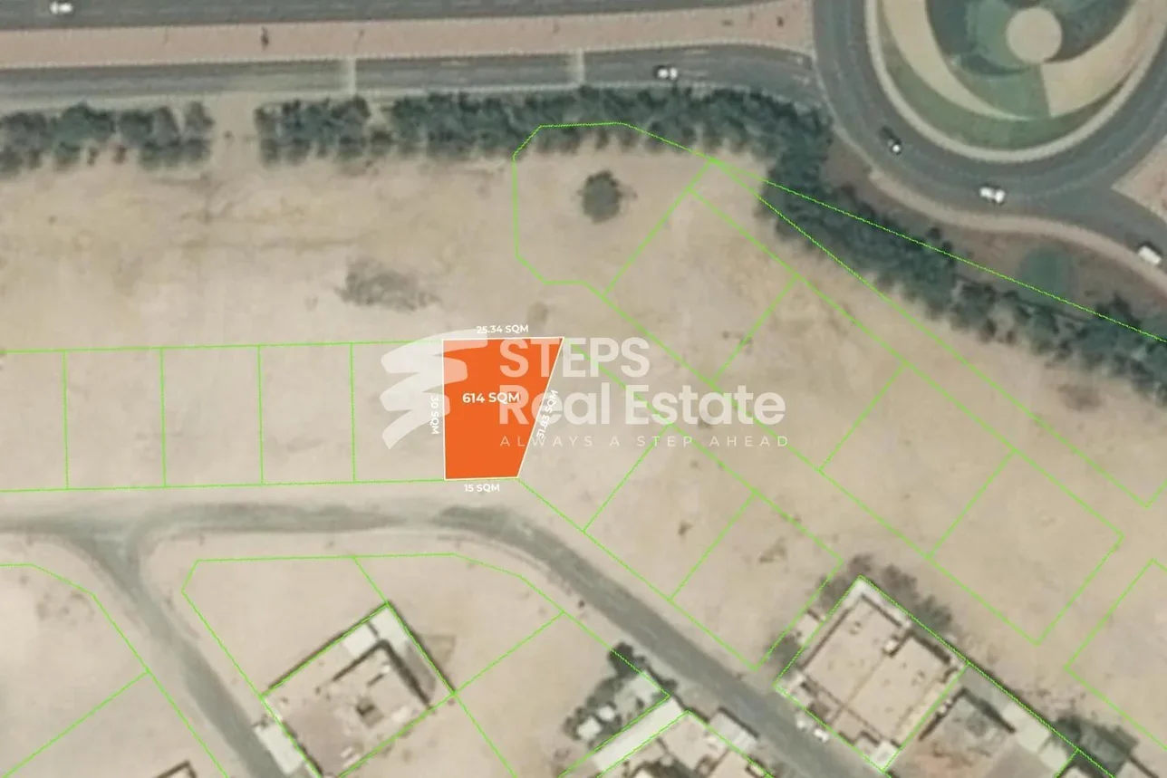 Lands For Sale in Al Rayyan  - Al Gharrafa  -Area Size 614 Square Meter