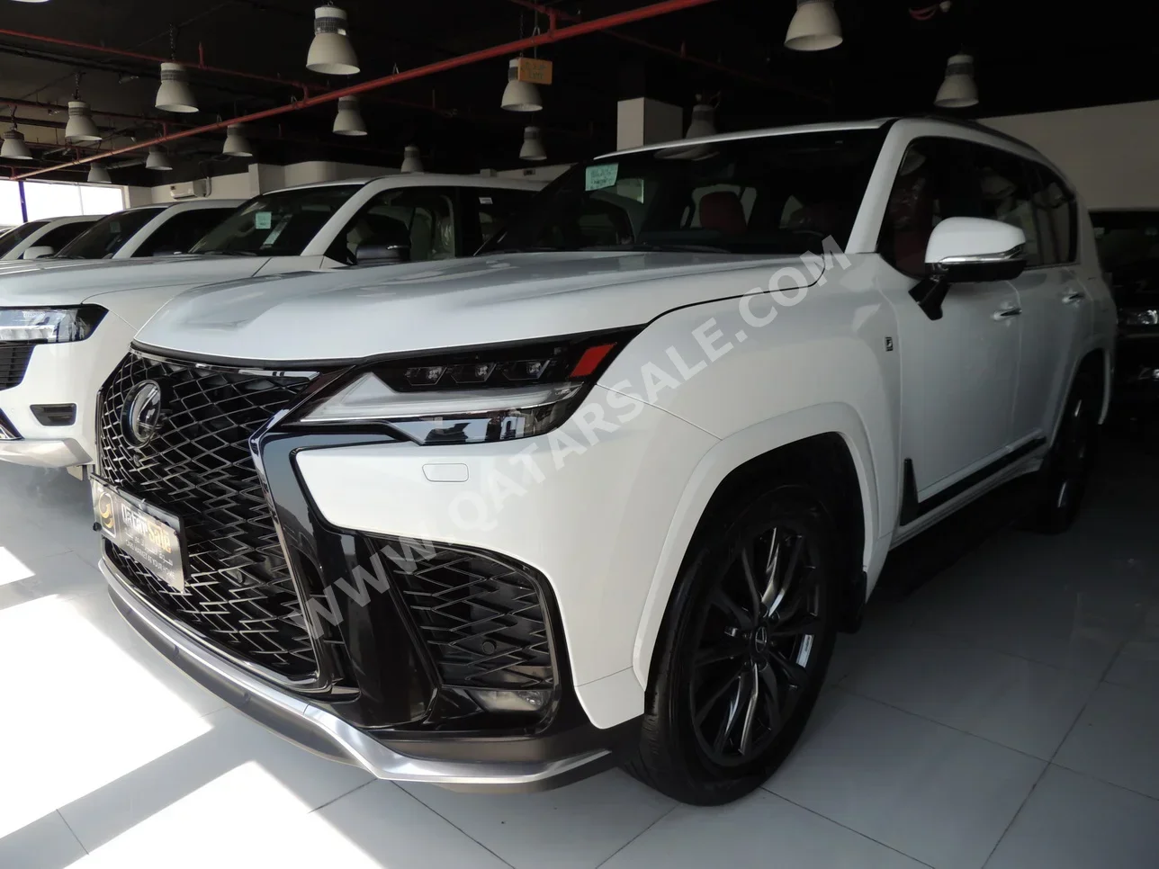 Lexus  LX  600 F Sport  2023  Automatic  43,000 Km  6 Cylinder  Four Wheel Drive (4WD)  SUV  White  With Warranty