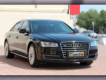 Audi  A8  L  2017  Automatic  76,000 Km  6 Cylinder  All Wheel Drive (AWD)  Sedan  Black