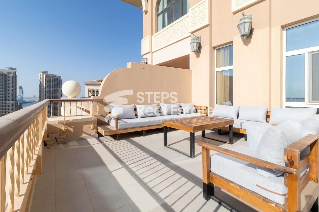 2 Bedrooms  Penthouse  in Doha -  The Pearl  Fully Furnished