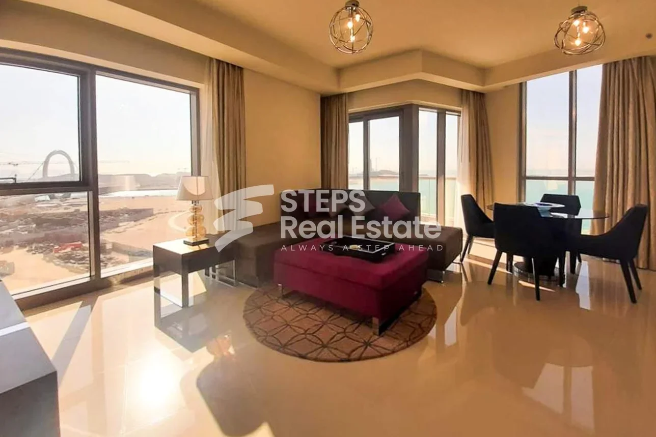 1 Bedrooms  Apartment  in Lusail -  Waterfront Residential  Fully Furnished