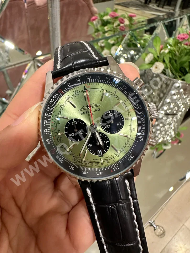 Watches - Breitling  - Quartz Watch  - Green  - Men Watches