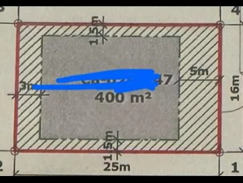 Lands For Sale in Lusail  -Area Size 400 Square Meter