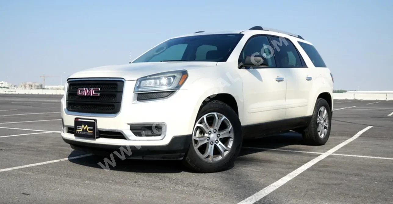 GMC  Acadia  SLE  2015  Automatic  90,000 Km  6 Cylinder  All Wheel Drive (AWD)  SUV  White