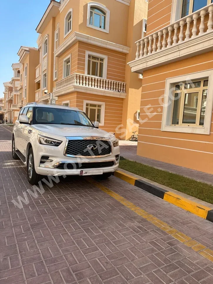 Infiniti  QX  80  2019  Automatic  65,000 Km  8 Cylinder  Four Wheel Drive (4WD)  SUV  White