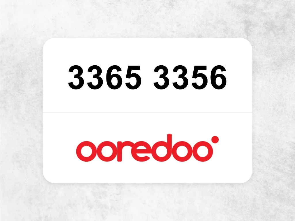 Ooredoo Mobile Phone  3365 3356