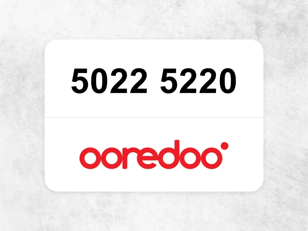 Ooredoo Mobile Phone  5022 5220